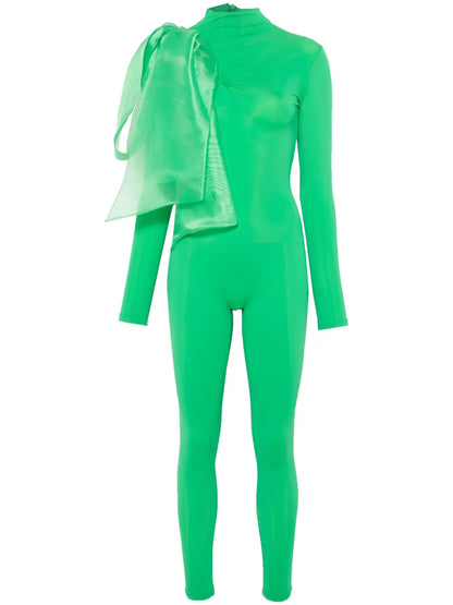 Organza-Bow Jumpsuit