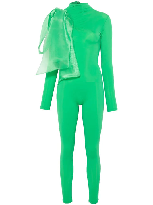 Organza-Bow Jumpsuit