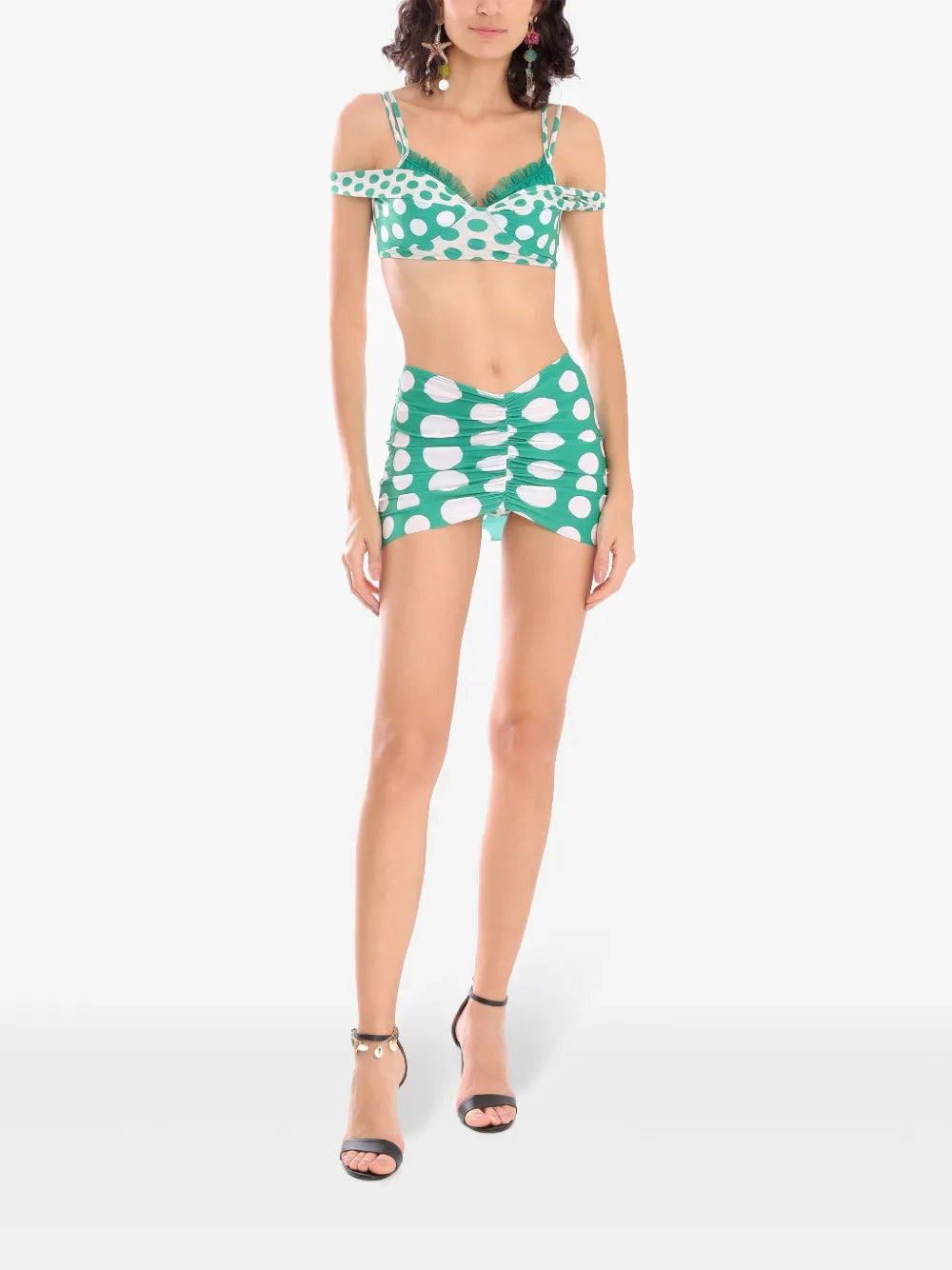Polka-Dot Mini Skirt