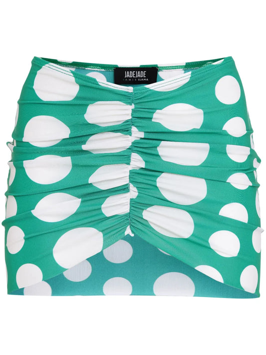 Polka-Dot Mini Skirt