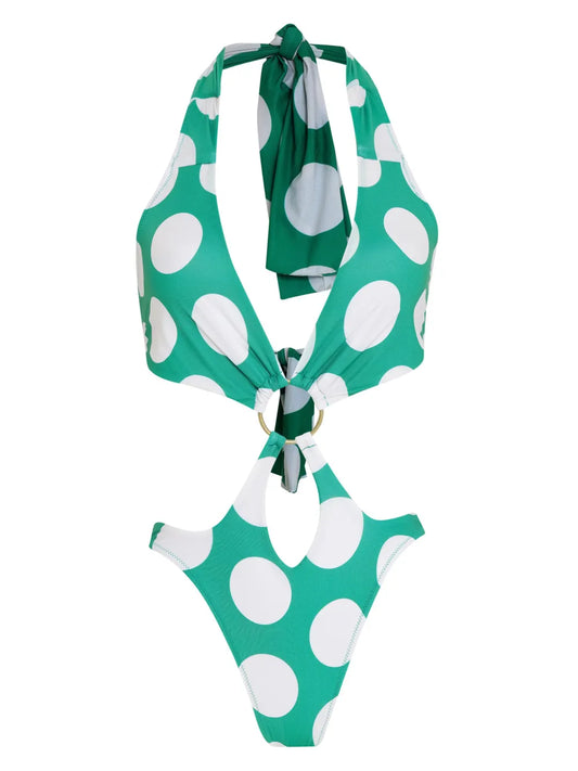 Polka-Dot Swimsuit