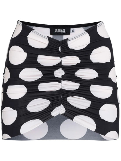 Polka-Dot Mini Skirt