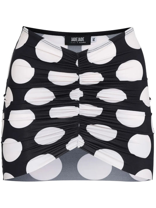 Polka-Dot Mini Skirt