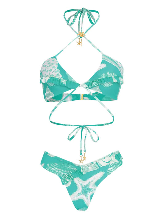 Starfish-Print Bikini