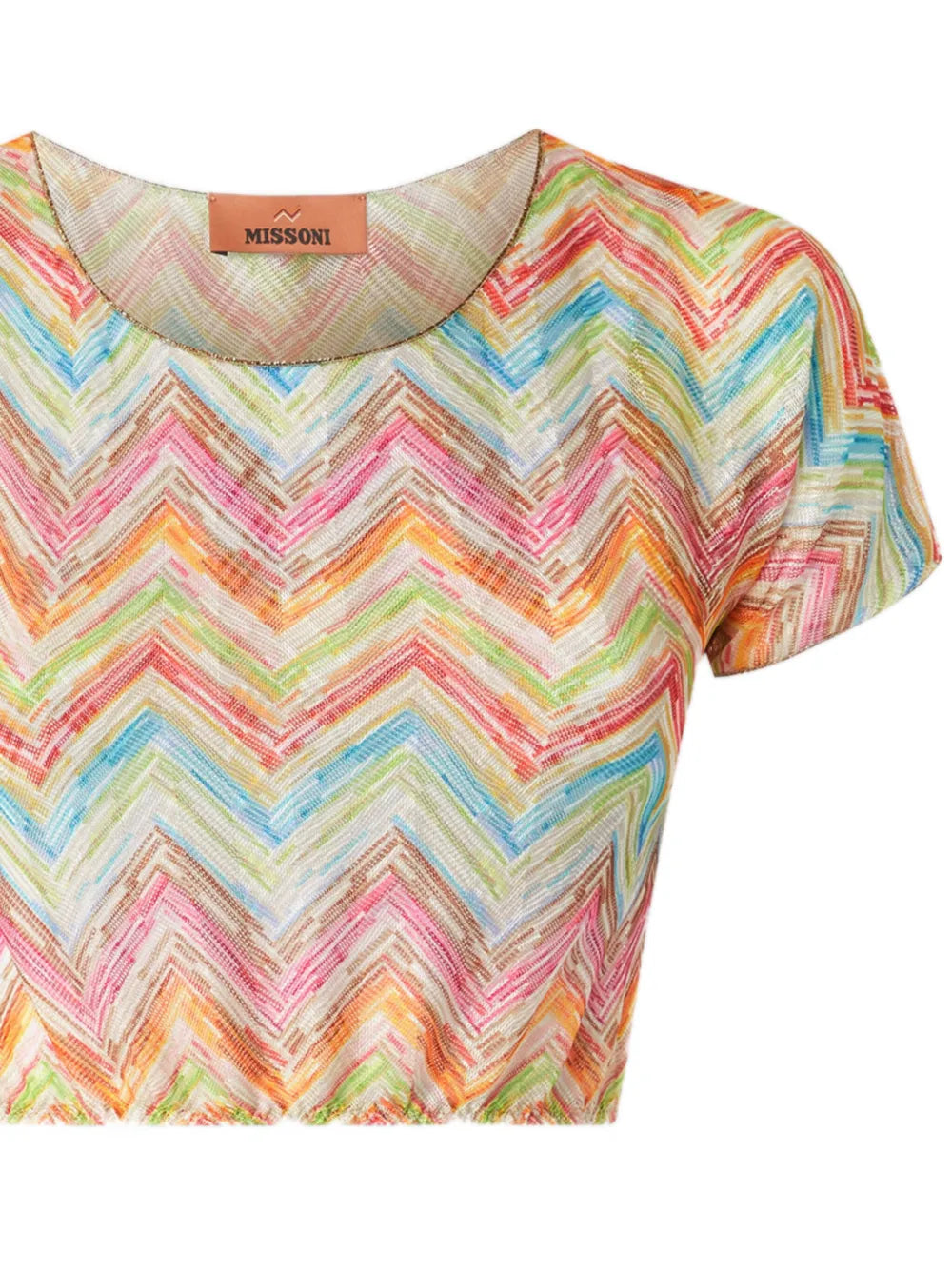 Zigzag-Knit Top