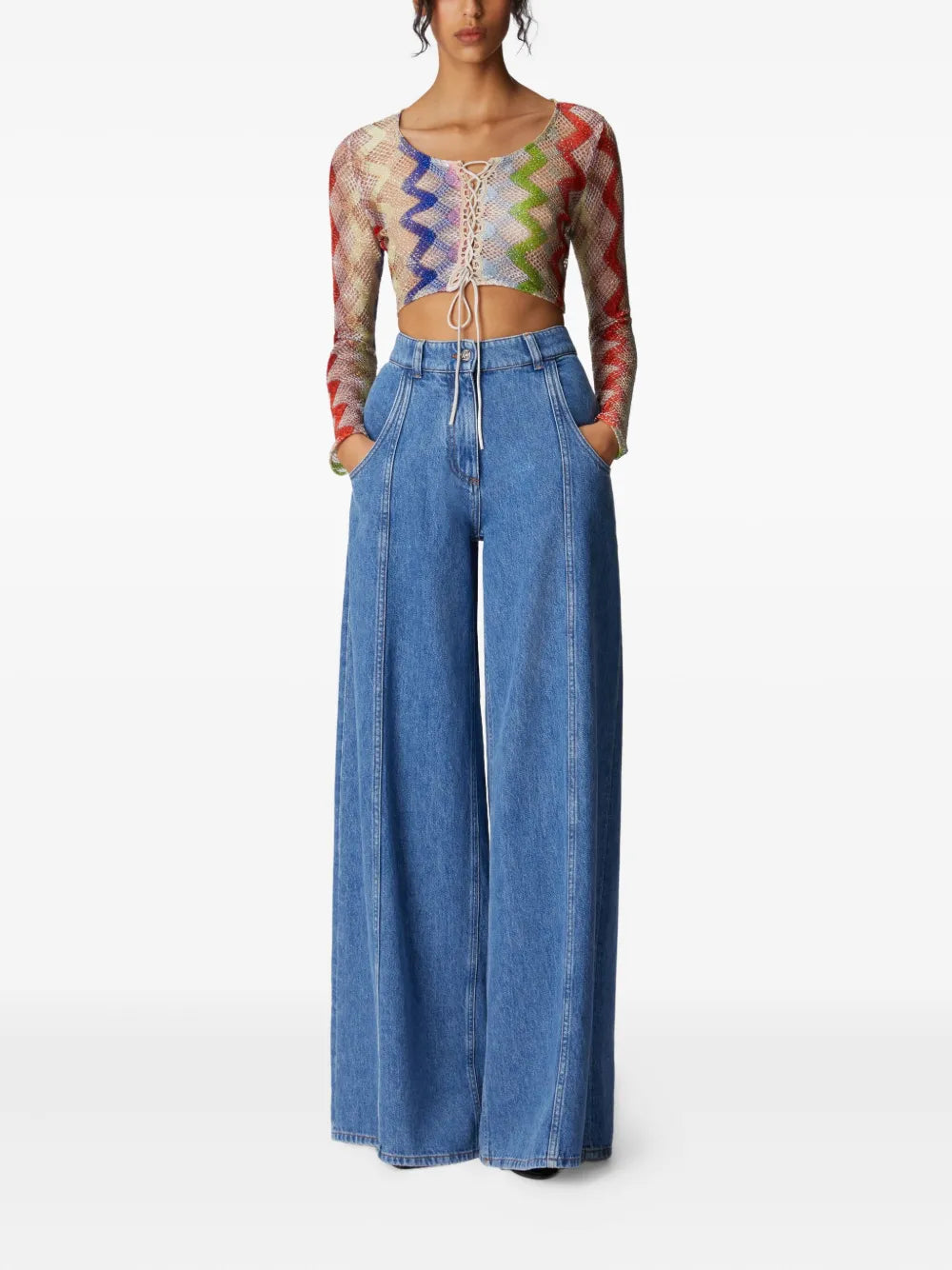 Open-Knit Blouse