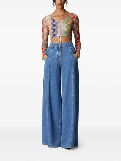Open-Knit Blouse