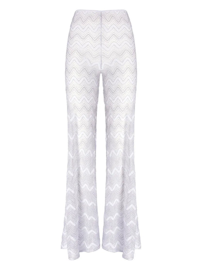 Zigzag Lamé Trousers