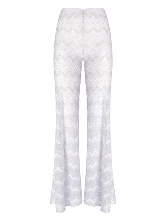 Zigzag Lamé Trousers