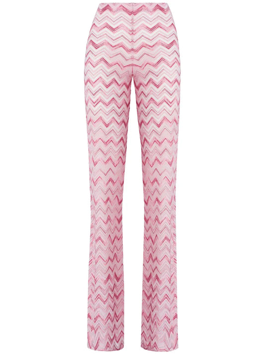 Zigzag Flared Trousers