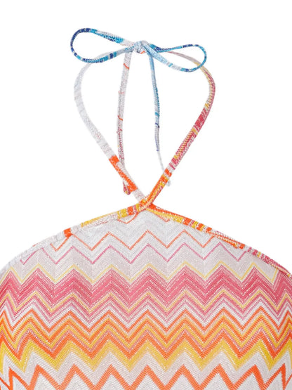 Zigzag-Knit Top