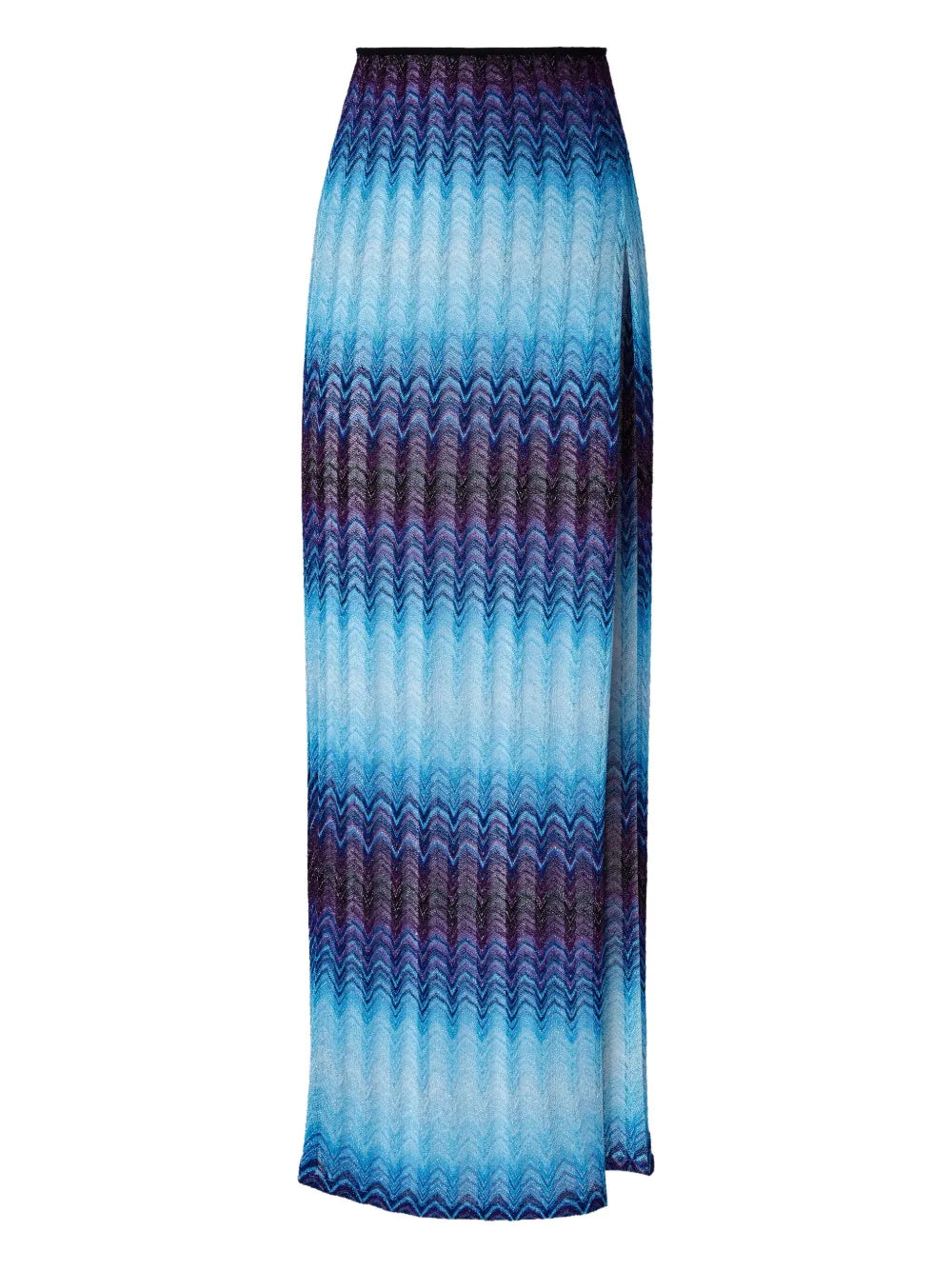 Zigzag-Pattern Maxi Skirt
