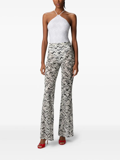 Zigzag-Pattern Trousers