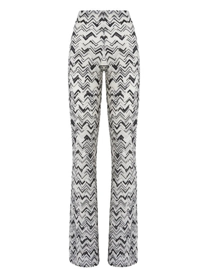 Zigzag-Pattern Trousers