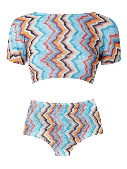 Zigzag-Pattern Bikini
