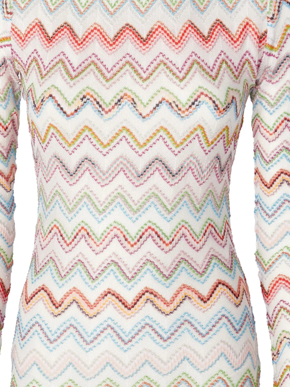 Zigzag-Woven Mini Dress