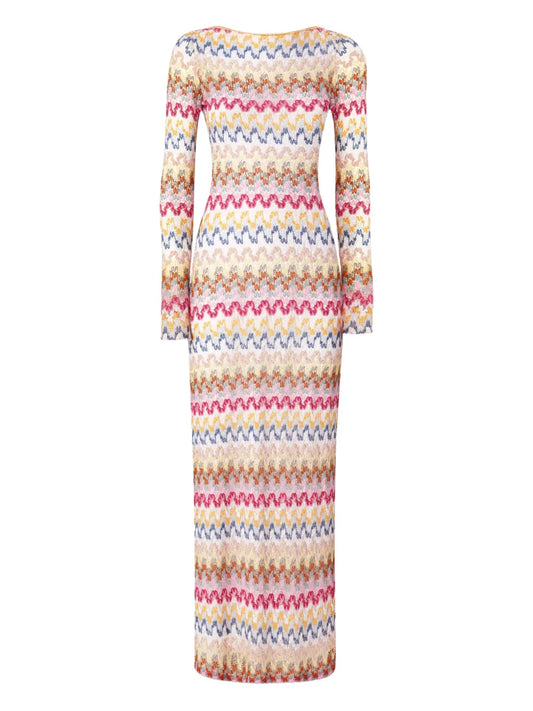 Zigzag-Pattern Dress