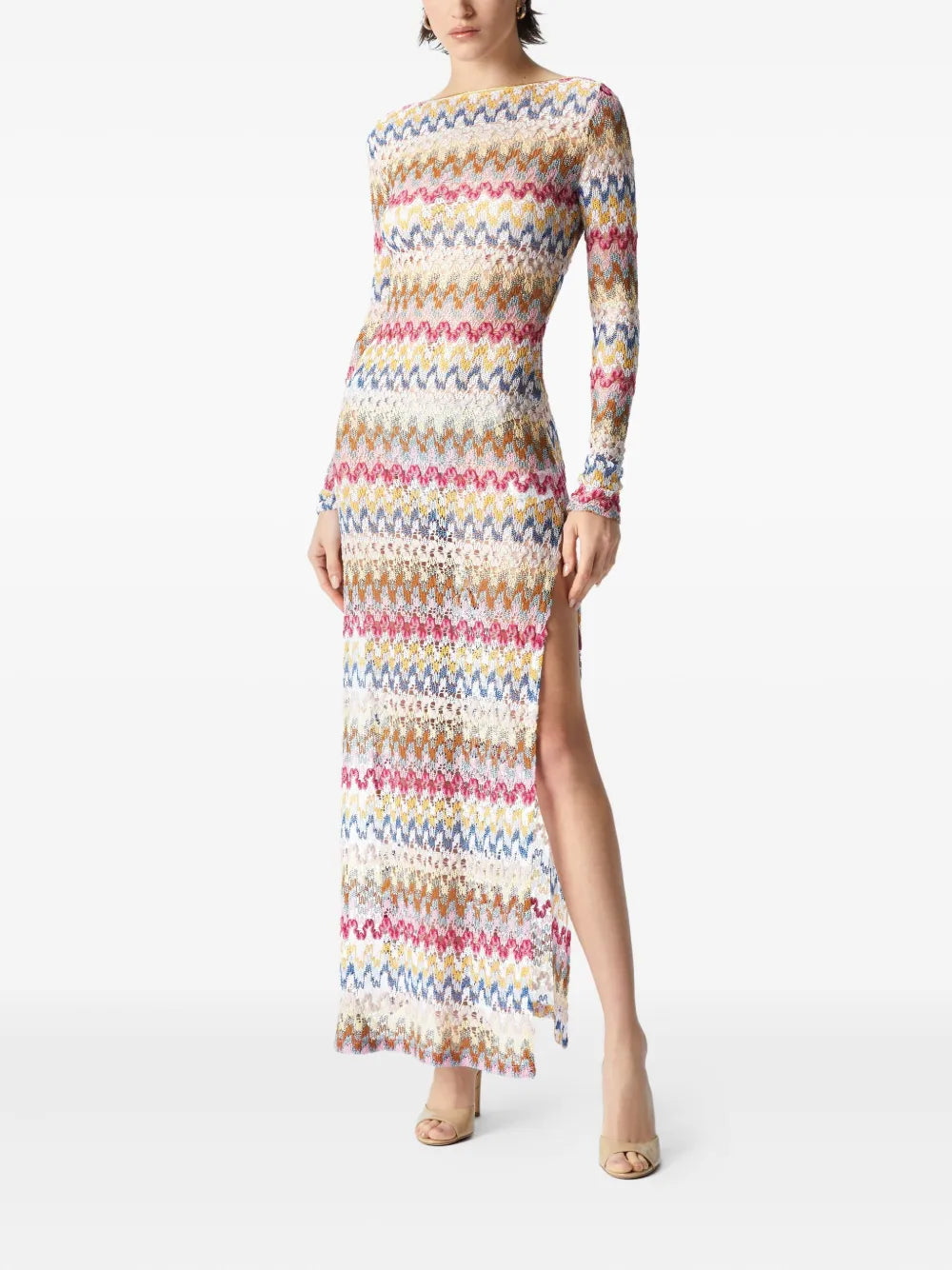 Zigzag-Pattern Dress