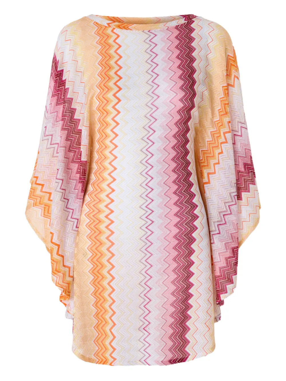 Zigzag-Pattern Mini Dress