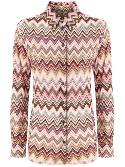 Zigzag-Woven Shirt