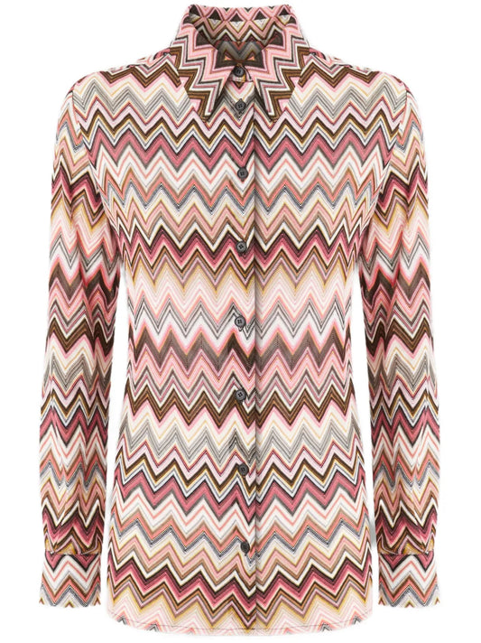 Zigzag-Woven Shirt
