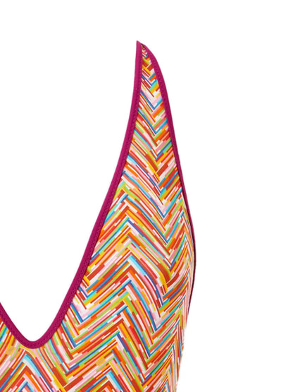 Zigzag-Print Swimsuit