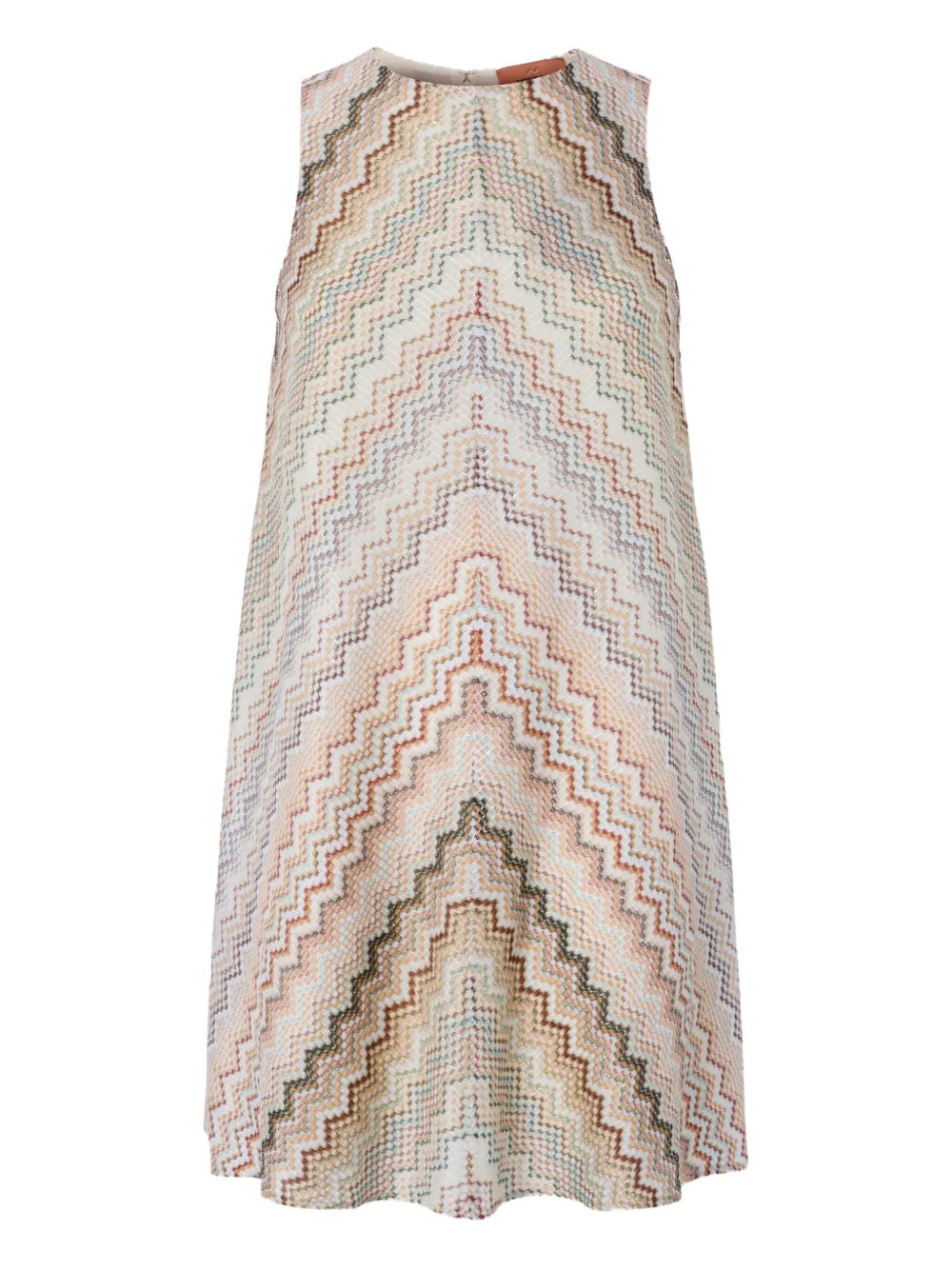 Geometric-Pattern Mini Dress