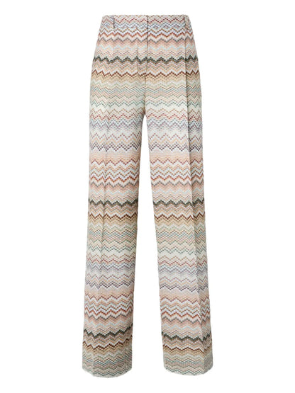 Zigzag-Pattern Trousers