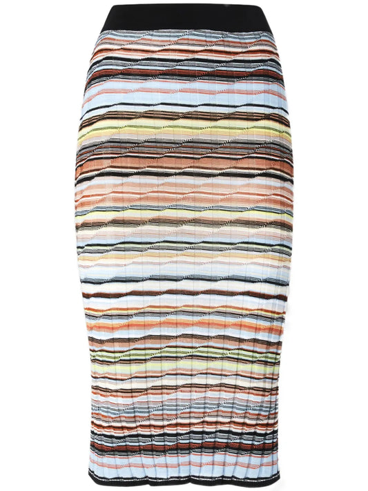 Striped Pencil Skirt