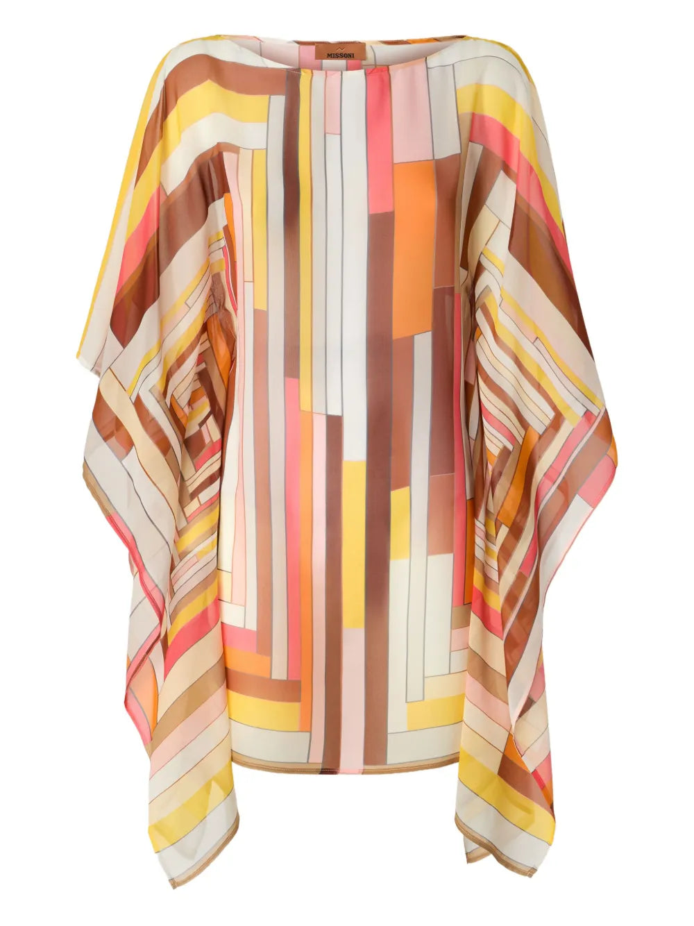 Geometric-Pattern Mini Dress