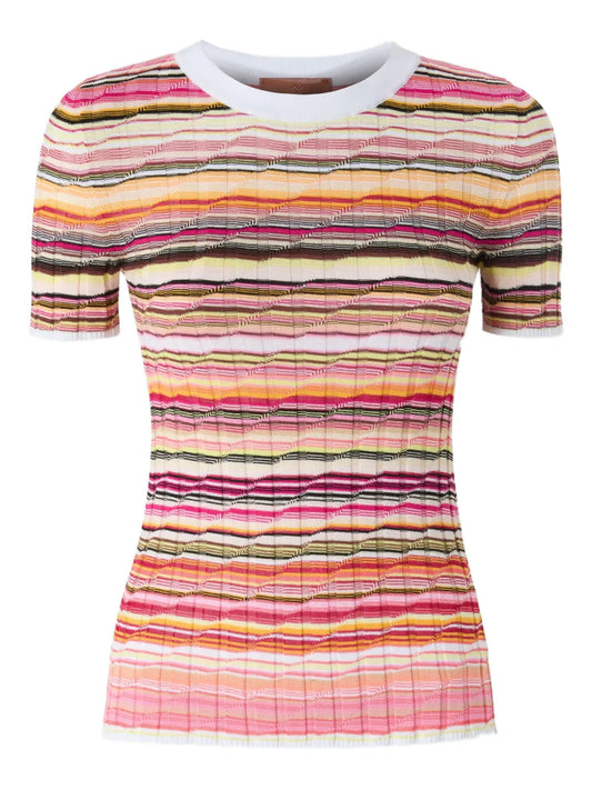 Striped Knitted T-Shirt