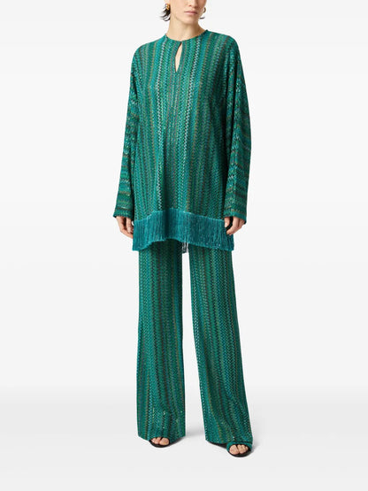 Zigzag-Print Blouse
