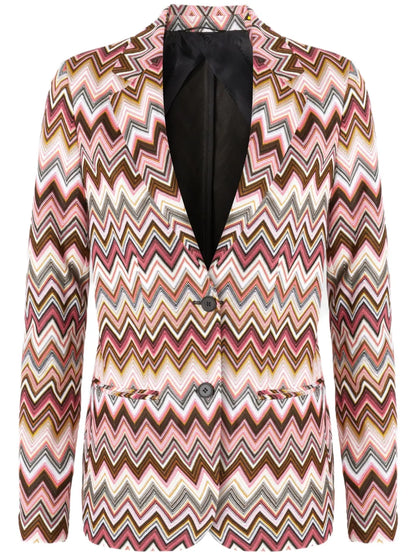 Zigzag-Woven Blazer