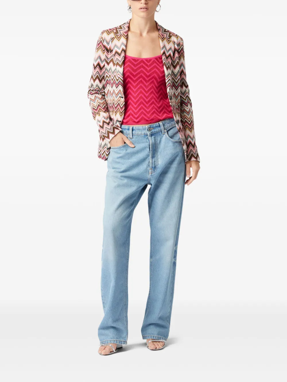 Zigzag-Woven Blazer