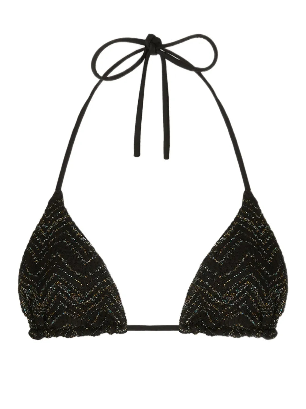 Zigzag-Knit Bikini Set