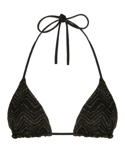 Zigzag-Knit Bikini Set