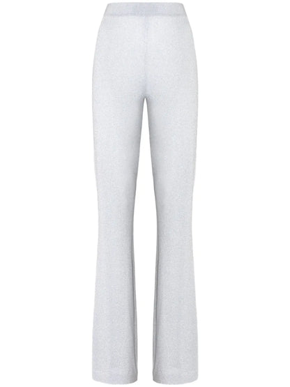 Lamé Flared Trousers