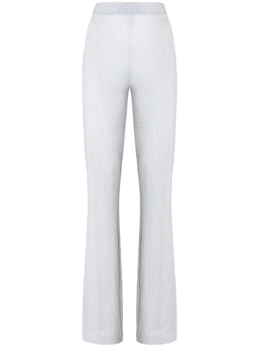 Lamé Flared Trousers
