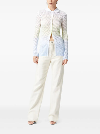 Gradient-Effect Cardigan