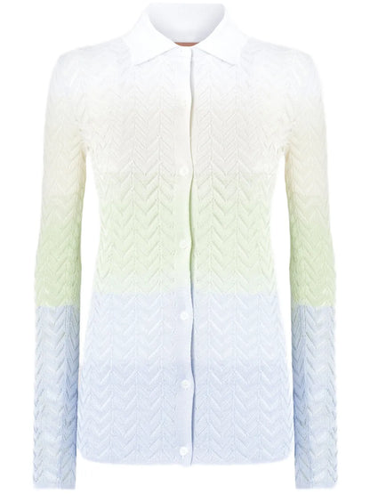 Gradient-Effect Cardigan