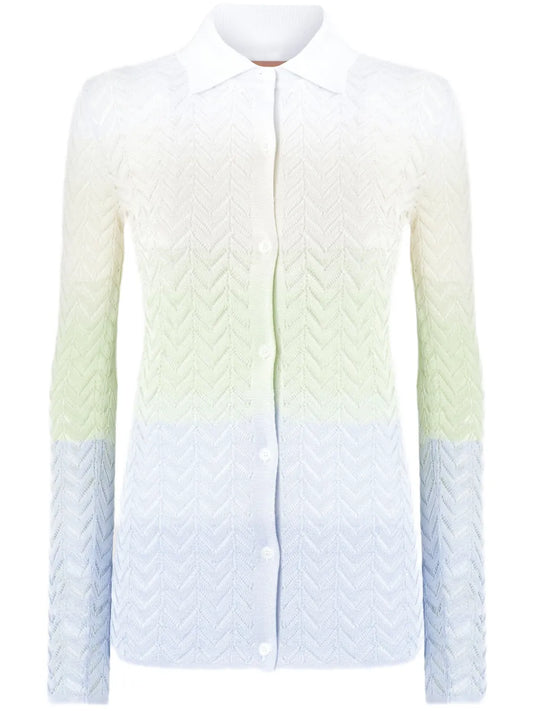 Gradient-Effect Cardigan