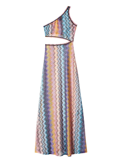 Zigzag-Pattern Dress