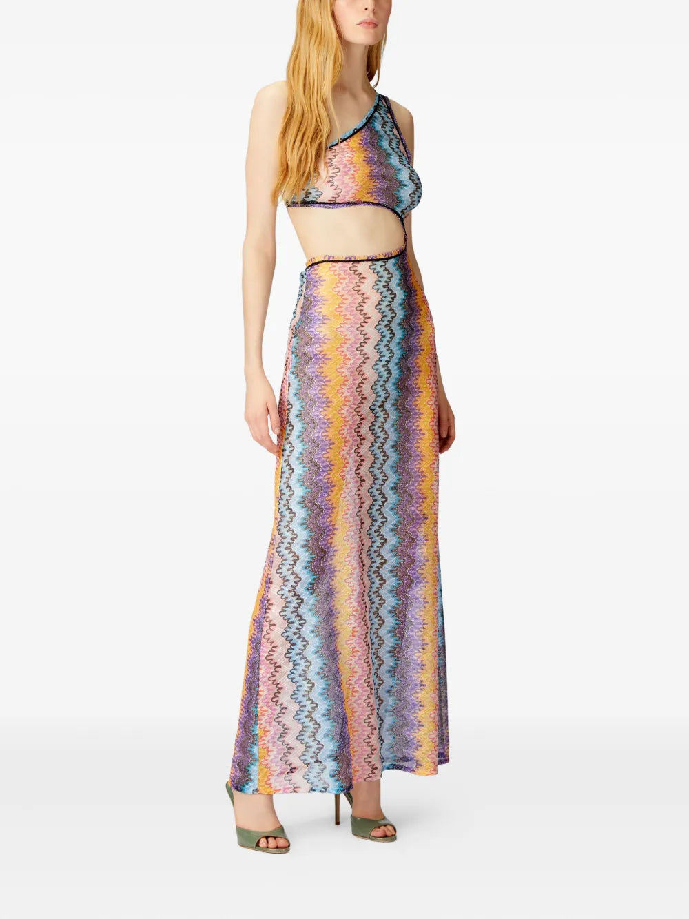 Zigzag-Pattern Dress