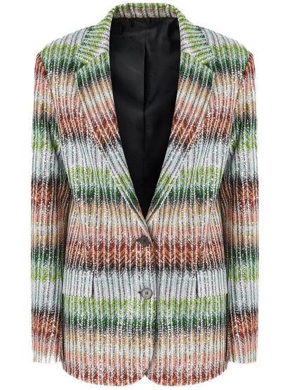 Zigzag-Woven Blazer