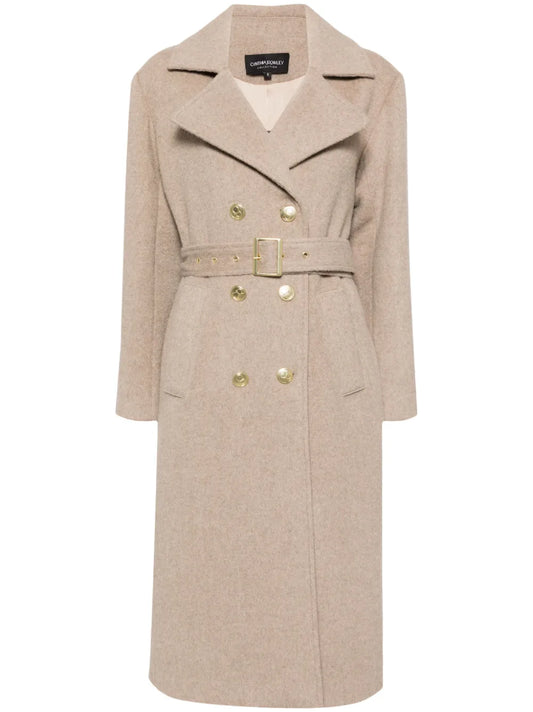 Fuzzy Trench Coat