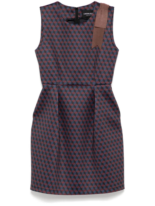 Shoulder Bow Boned Dress