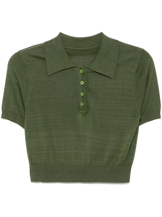 Knitted Polo Top