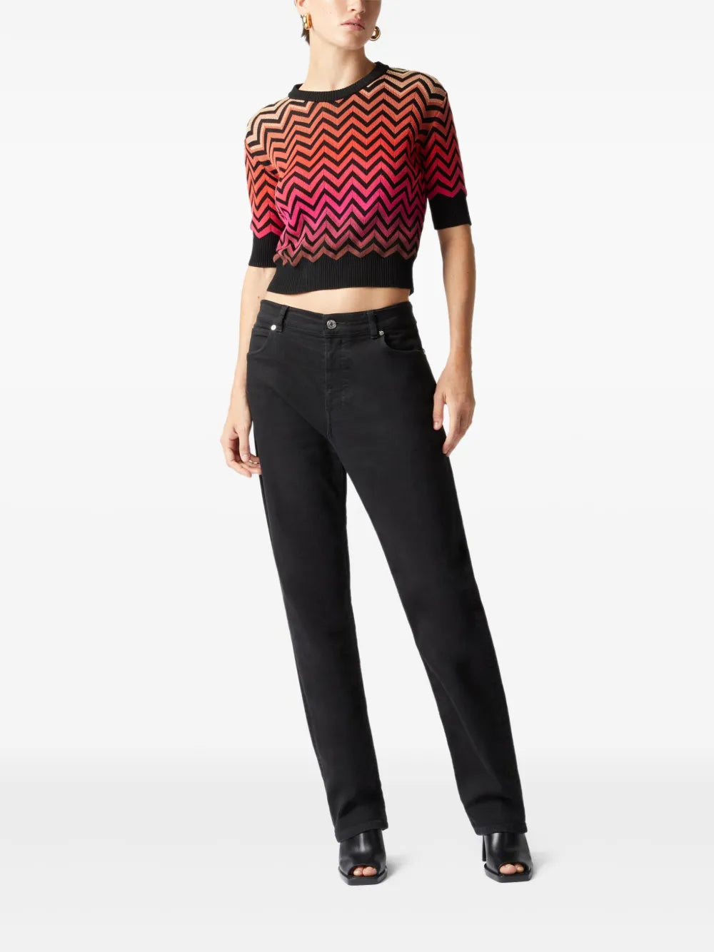 Chevron-Pattern T-Shirt