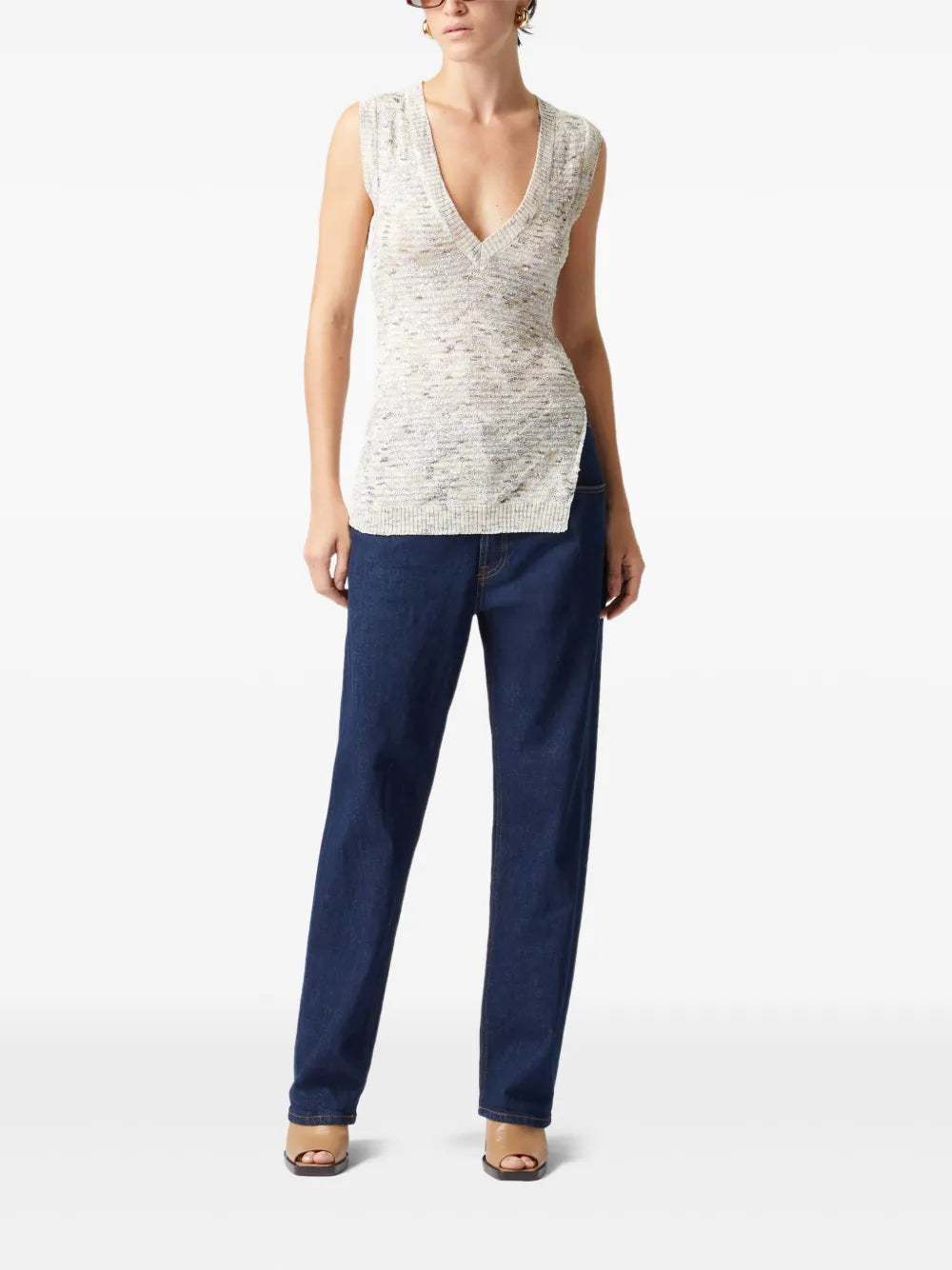 Sequin-Embellished Vest