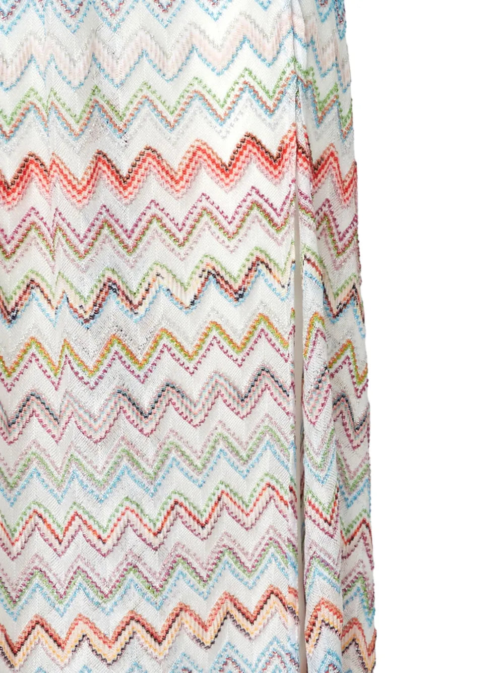 Zigzag-Woven Maxi Skirt